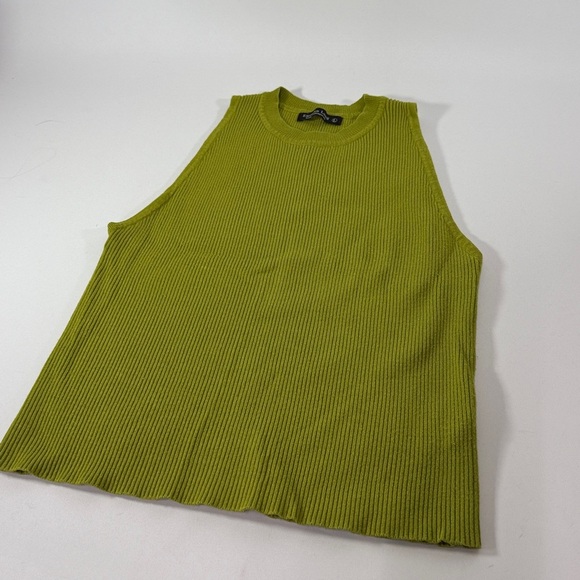 Emerson Lang Tops - Emerson Lang Vibrant Lime Sleeveless Knit Top